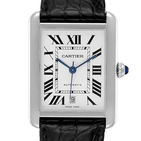 cartier tank gmt|stainless steel cartier tank man automatic.